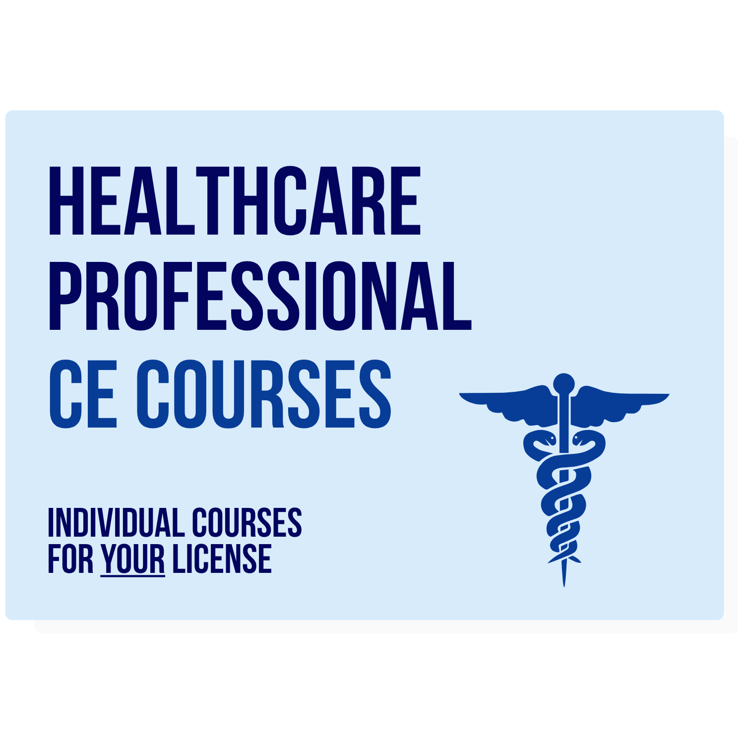 Healthcare CE Courses